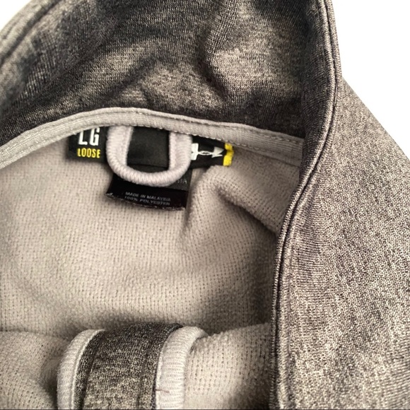 Under Armour Brandeis University gray half zip logo performance pullover XL - Picture 6 of 10